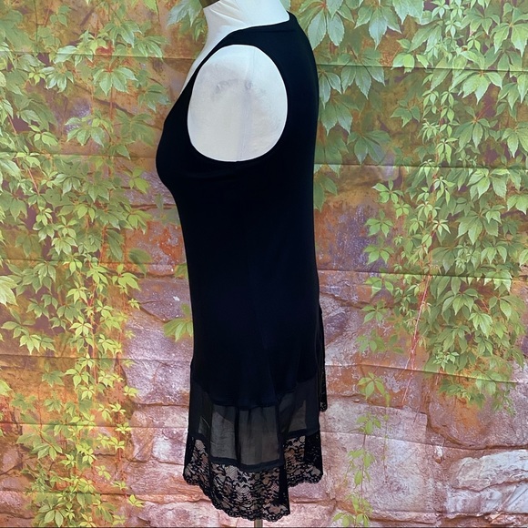 LOGO by Lori Goldstein Lace Trimmed Tunic - Picture 4 of 7